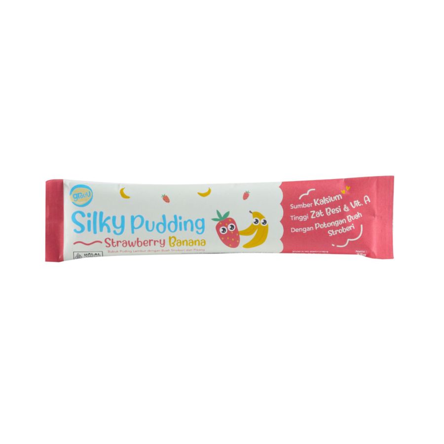 Grouu Silky Pudding Strawberry Banana 100gram