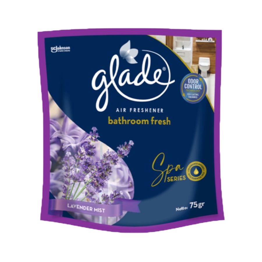 Glade Bathroom Fresh Lavender Pengharum Kamar Mandi 75gram