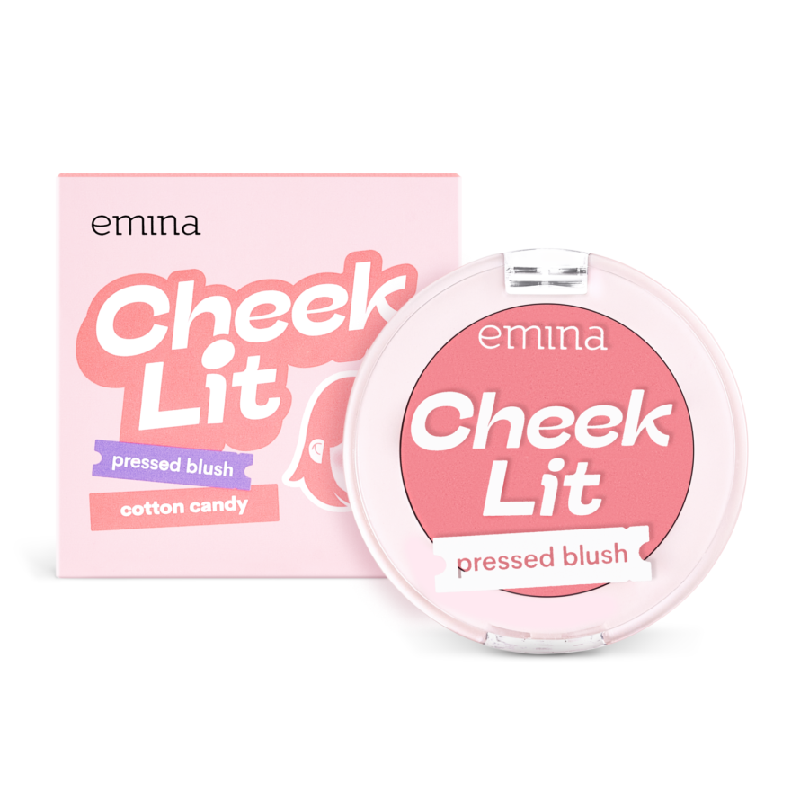 Emina Cheek Lit Pressed Blush Cotton Candy Box 3gram 3gram