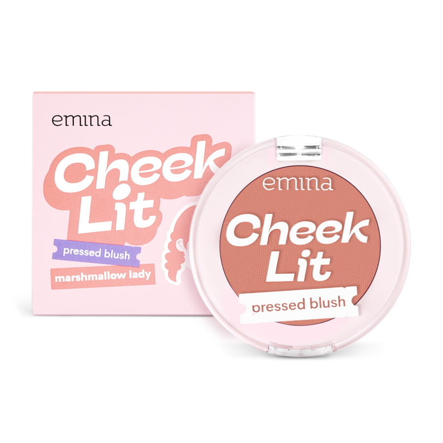 Emina Cheek Lit Pressed Blush Marshmallow Lady Box 3gram 3gram