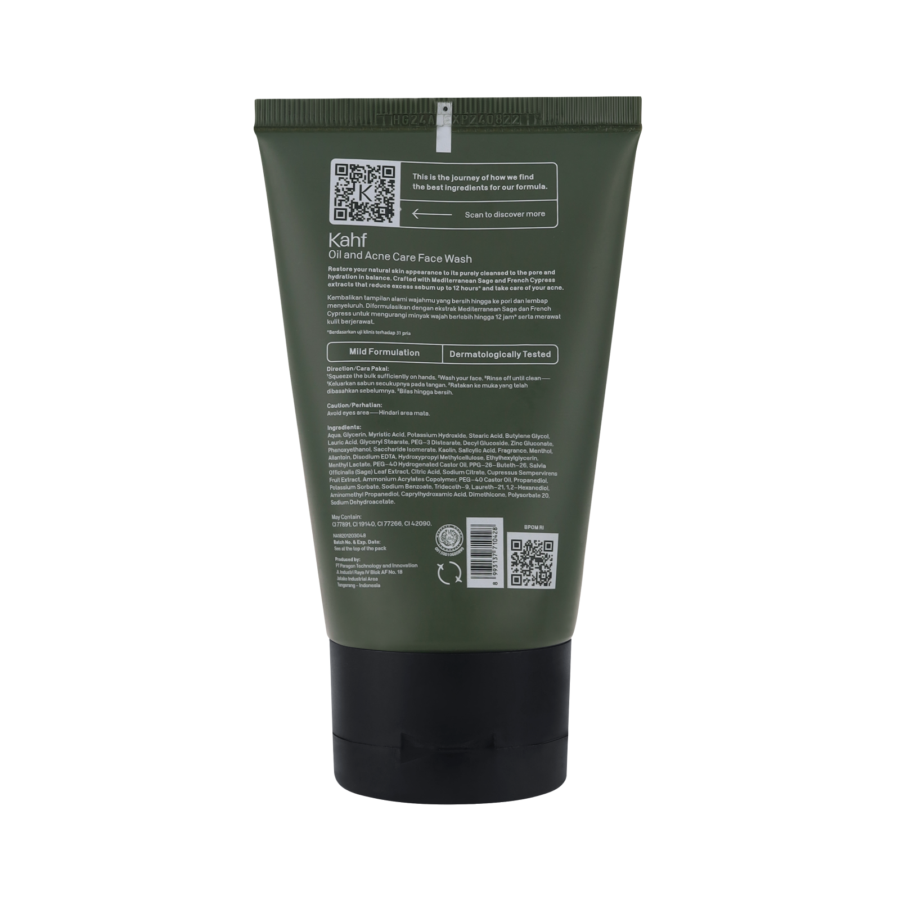Kahf Oil & Acne Care Face Wash 100ml