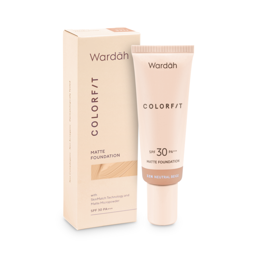 Wardah Colorfit 32N Neutral Beige Matte Foundation 25ml