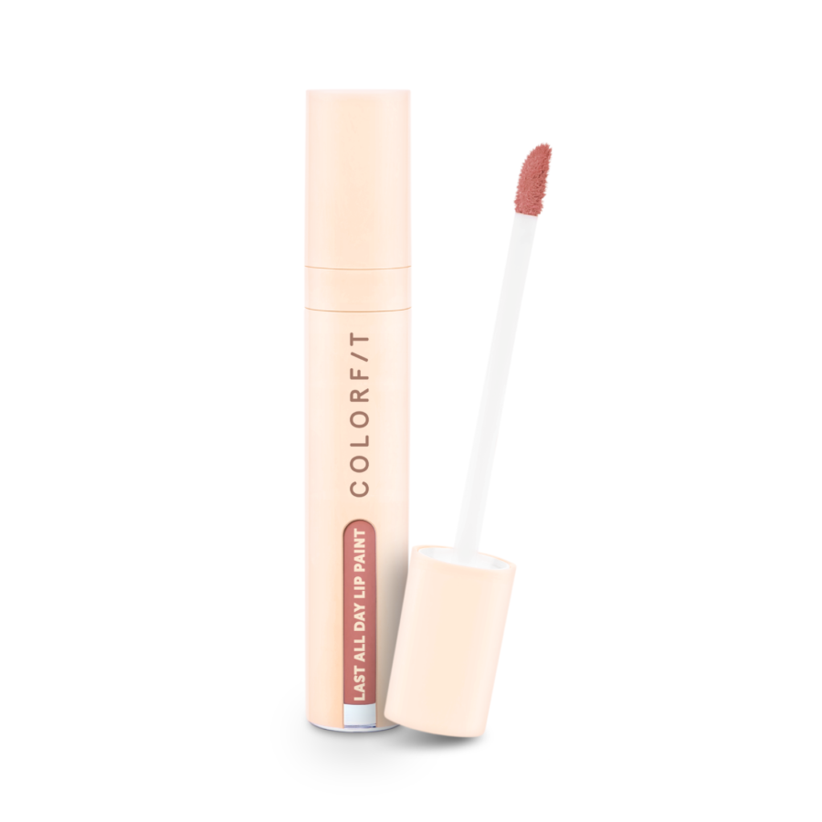 Wardah Colorfit Last All Day 01 Peach Till Drop Lip Paint 4gram