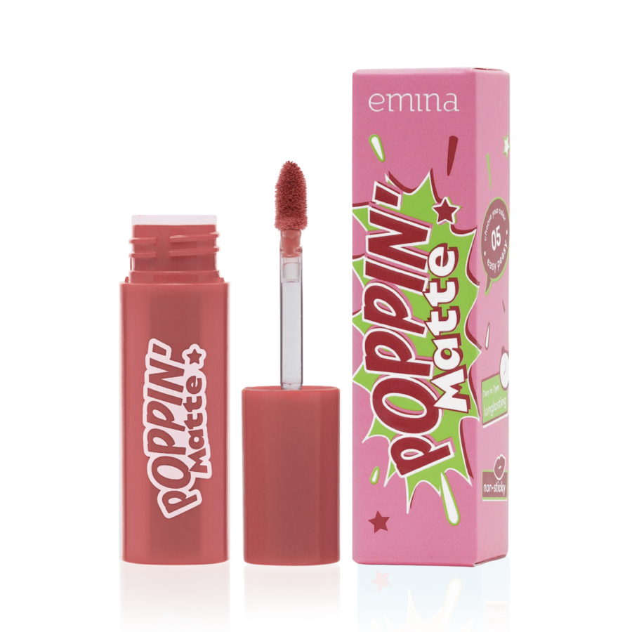 Emina Poppin Matte 05 Easy Peasy Lip Tint 4gram