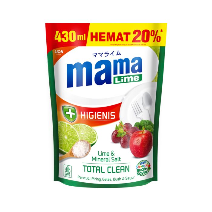 Mama Lime & Mineral Salt Pouch Sabun Cuci Piring