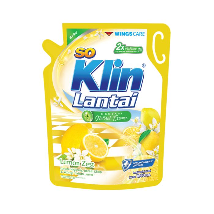 SoKlin Pembersih Lantai Lemon Zest Pouch