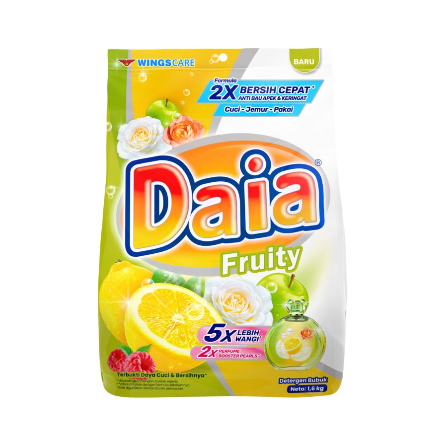 Daia Fruitty Deterjen Bubuk Bag 1600gram