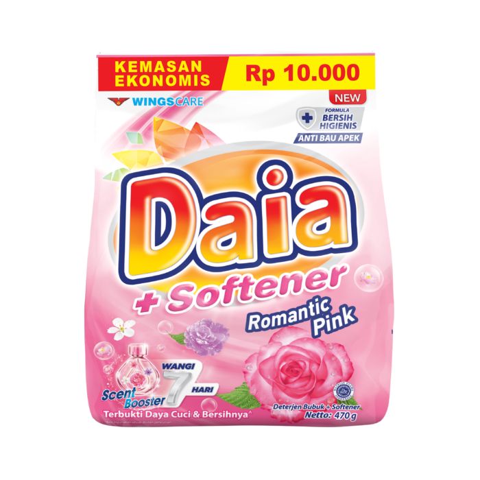 Daia Detergen Bubuk Romantic Pink 470gram