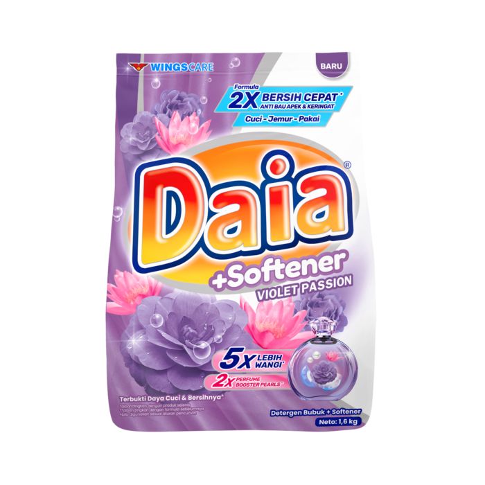 Daia Powder Detergent Violet Passion/Deterjen Bubuk 1600gram