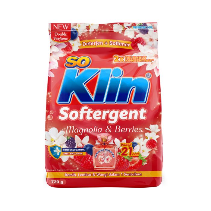 SoKlin Softergent Magniloa & Berries Deterjen Bubuk