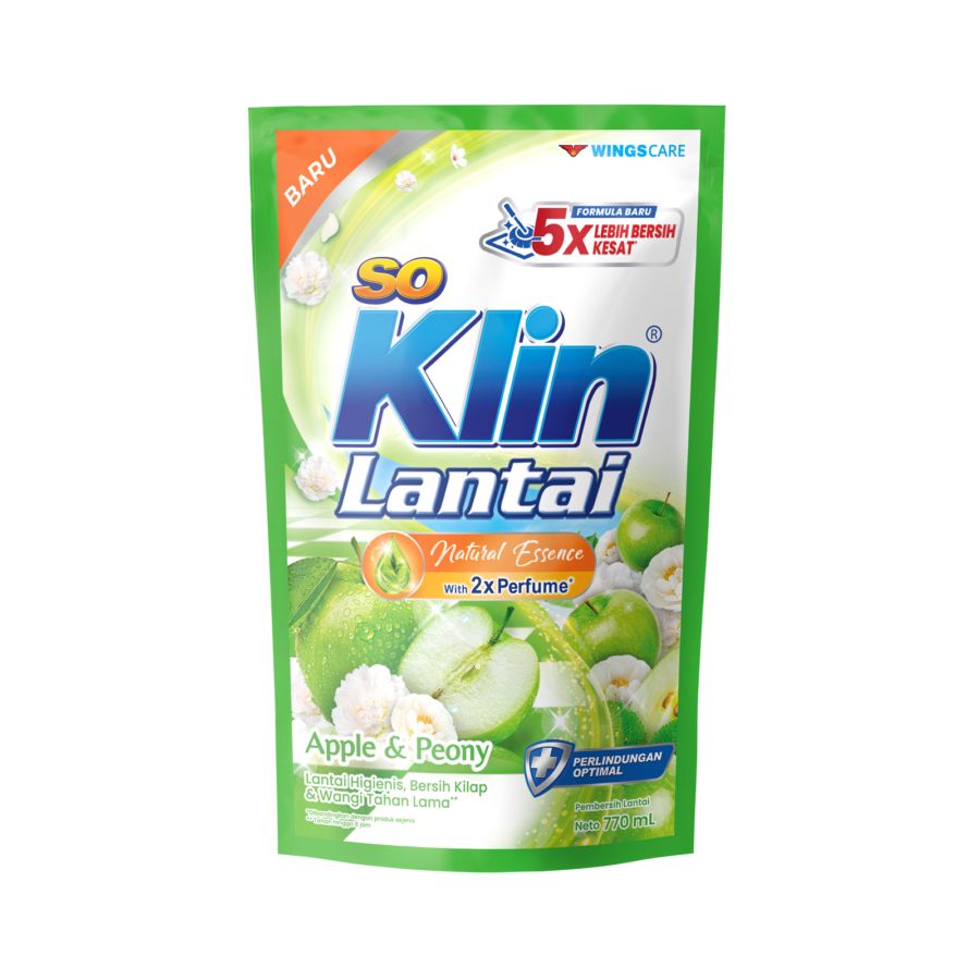 SoKlin Pembersih Lantai Apple & Peony/Pembersih Lantai 770ml