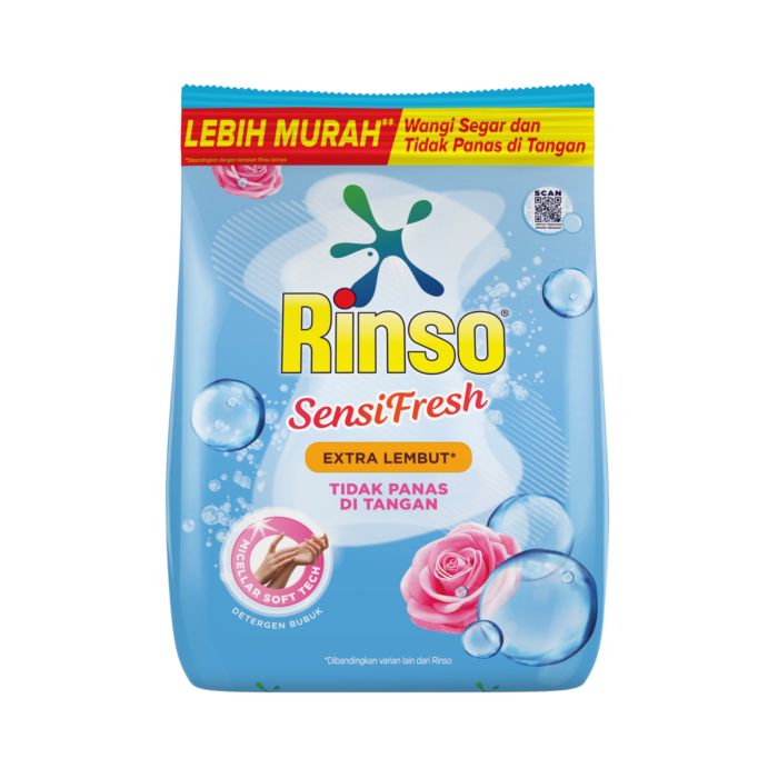 Rinso SensiFresh Detergent Bubuk Extra Lembut Micellar Soft 1.5 KG