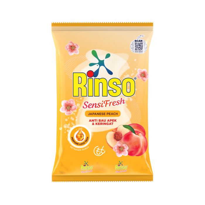 Rinso SensiFresh Detergent Bubuk Japanese Peach 3 KG