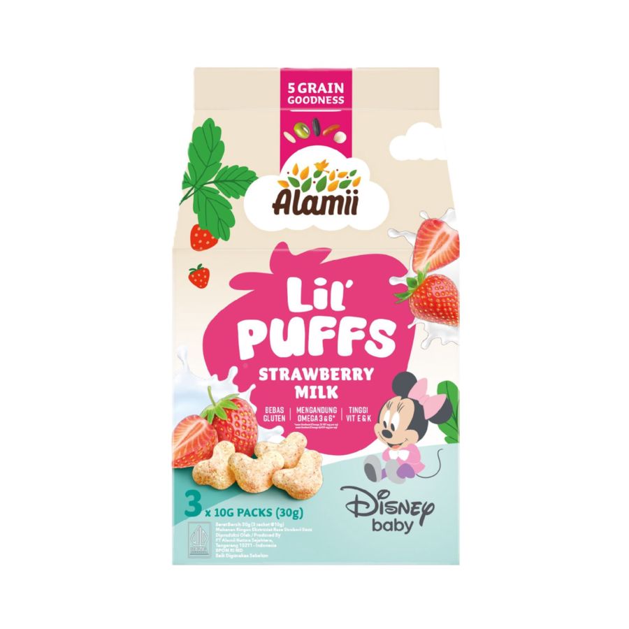 Alamii Lil Puffs Strawberry & Milk 30gram