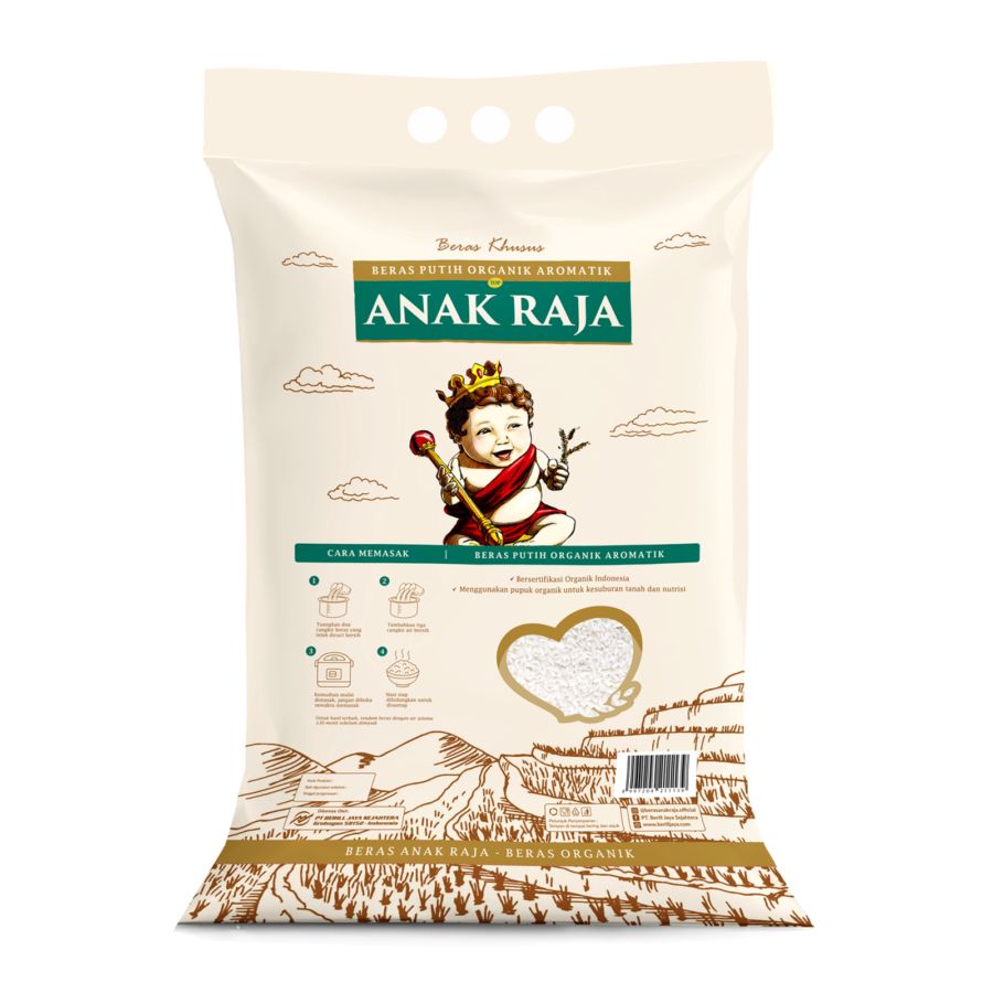 Anak Raja Beras Putih Organik Aromatik 5kg
