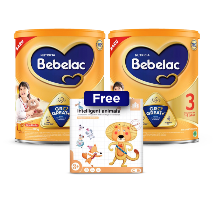 Buy 2 Bebelac 3 Madu 800gr Free Magnetic Sticker Box