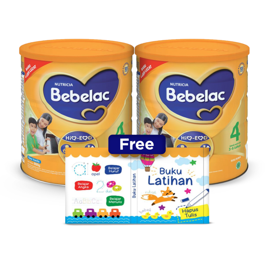 Buy 2 Bebelac 4 Vanilla 800gr Free Activity Book