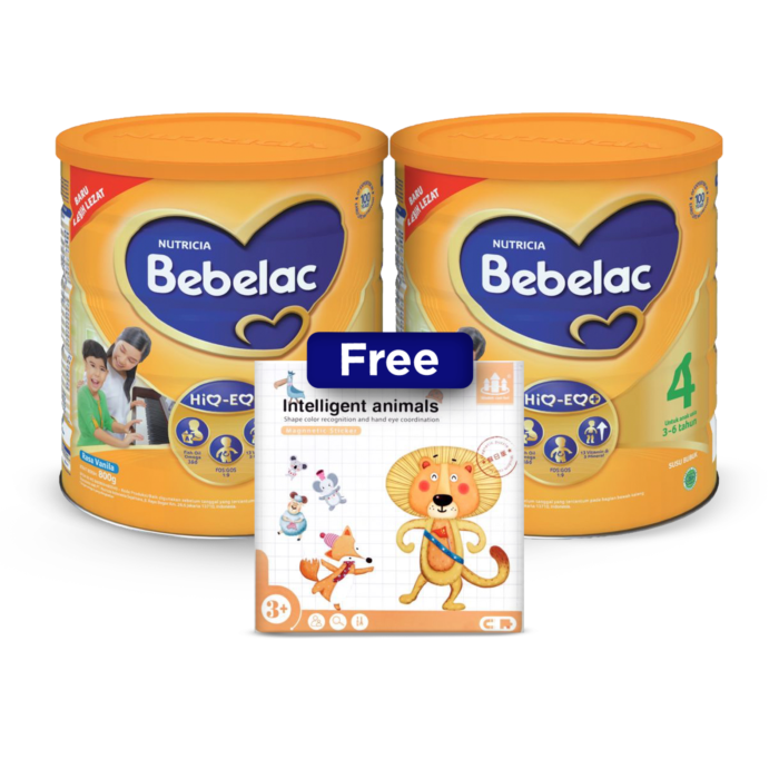 Buy 2 Bebelac 4 Vanilla 800gr Free Magnetic Sticker Box