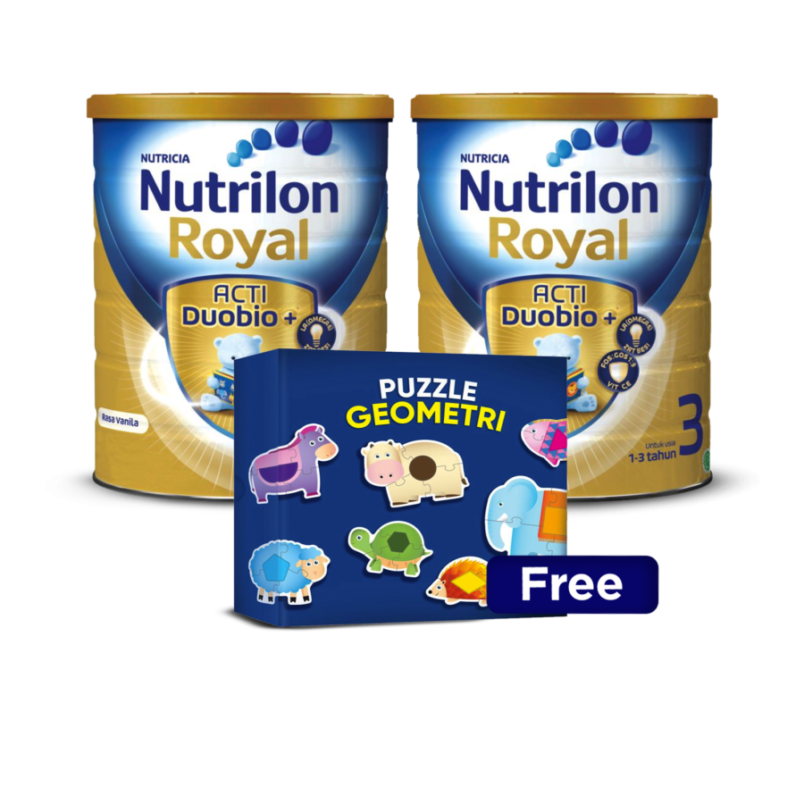 Buy 2 Nutrilon Royal 3 Vanilla 800gr Free Puzzle Geometri