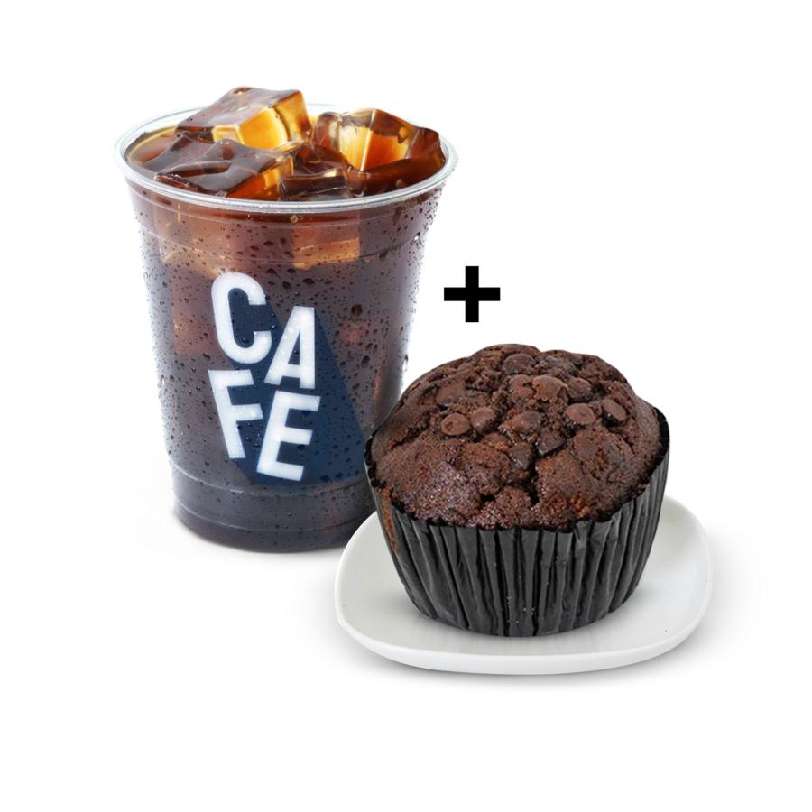 Chocolate Banana Muffin & Americano (R) Combo