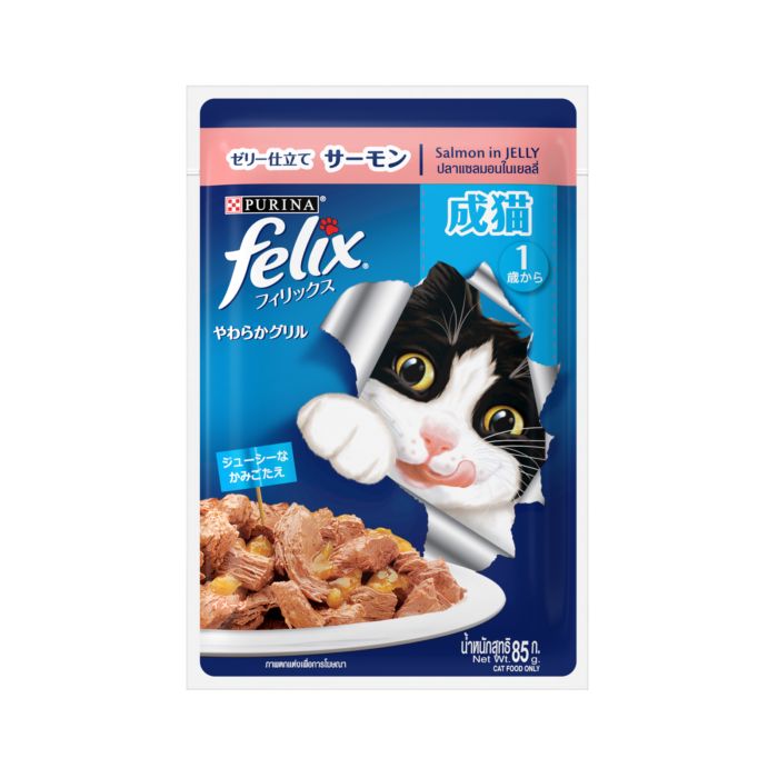 Felix Cat Wet Food Adult Salmon 85gr