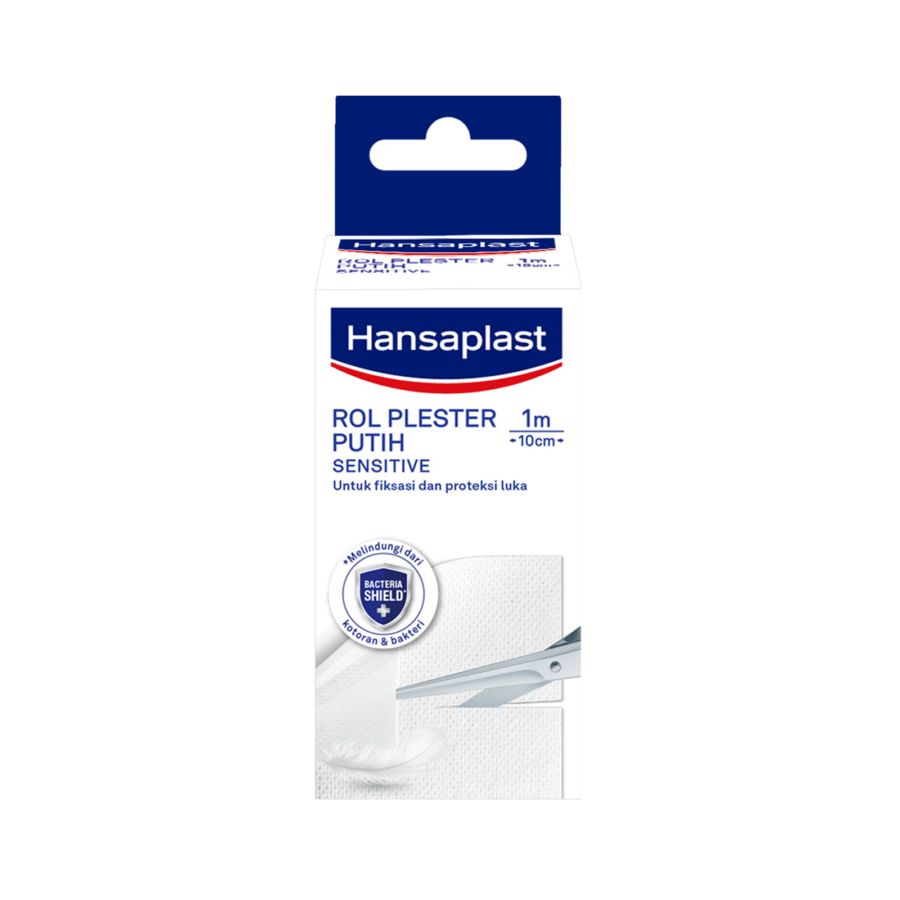 Hansaplast Roll Plester Putih Sensitive 1m x 10cm