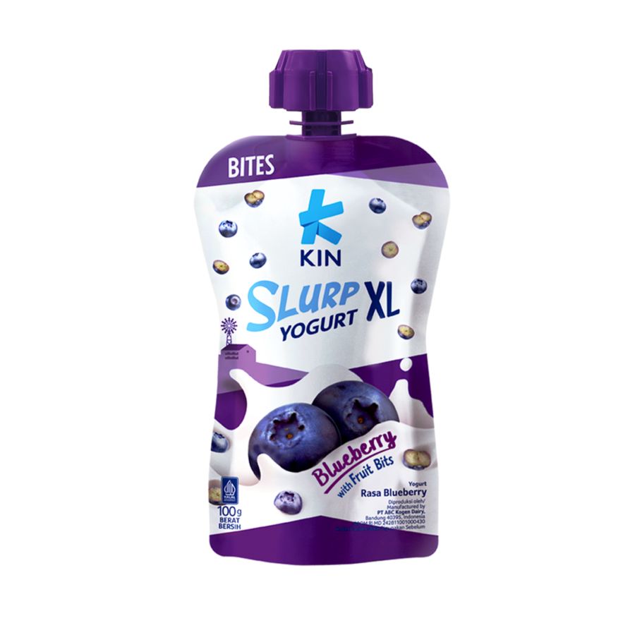 KIN Yogurt Slurp XL Blueberry Pouch 80gram