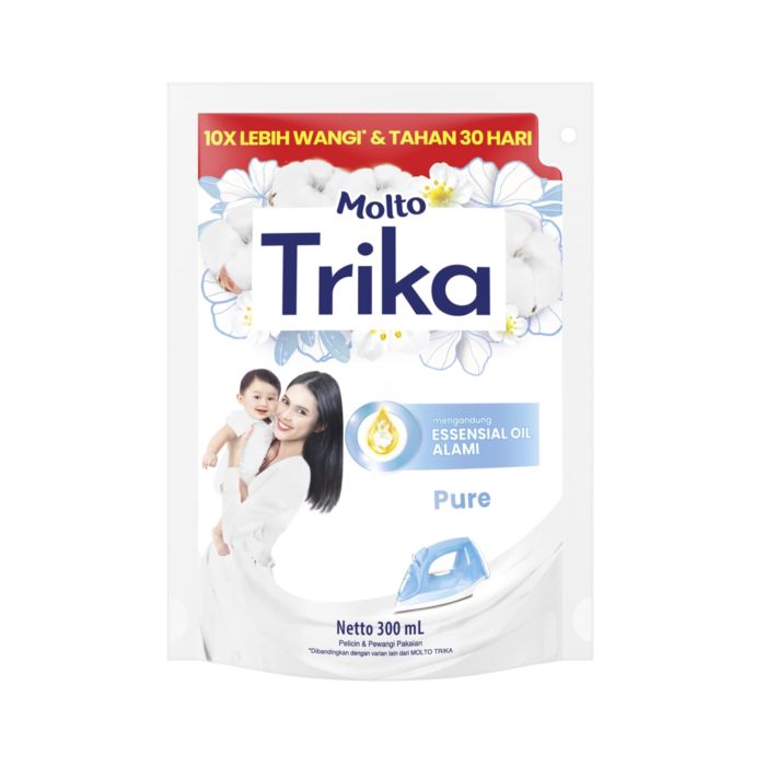 Molto Trika Pelicin dan Pewangi Pakaian Pure 300 mL