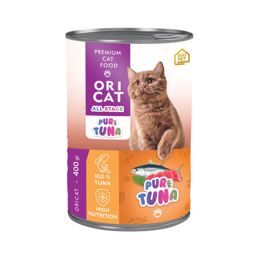 Ori Cat All Stage Pure Tuna Makanan Kucing Kaleng 400gram