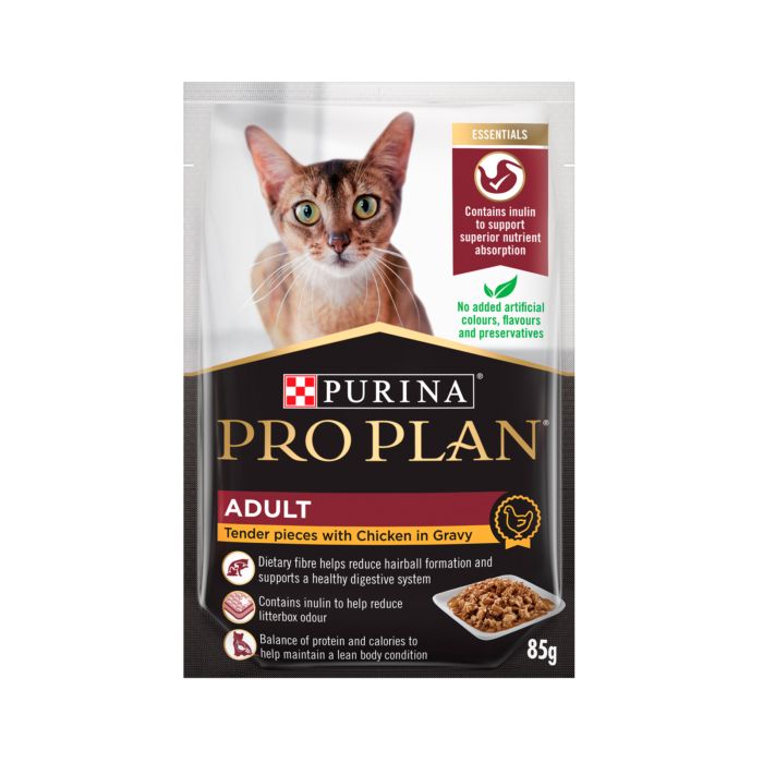 Pro Plan Cat Wet Food Adult Chicken in Gravy Pouch 85gr