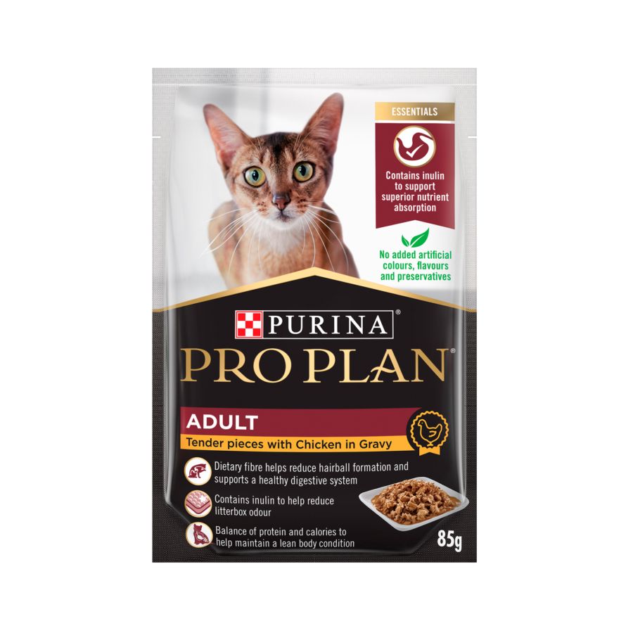 Pro Plan Cat Wet Food Adult Chicken in Gravy Pouch 85gr 85gram