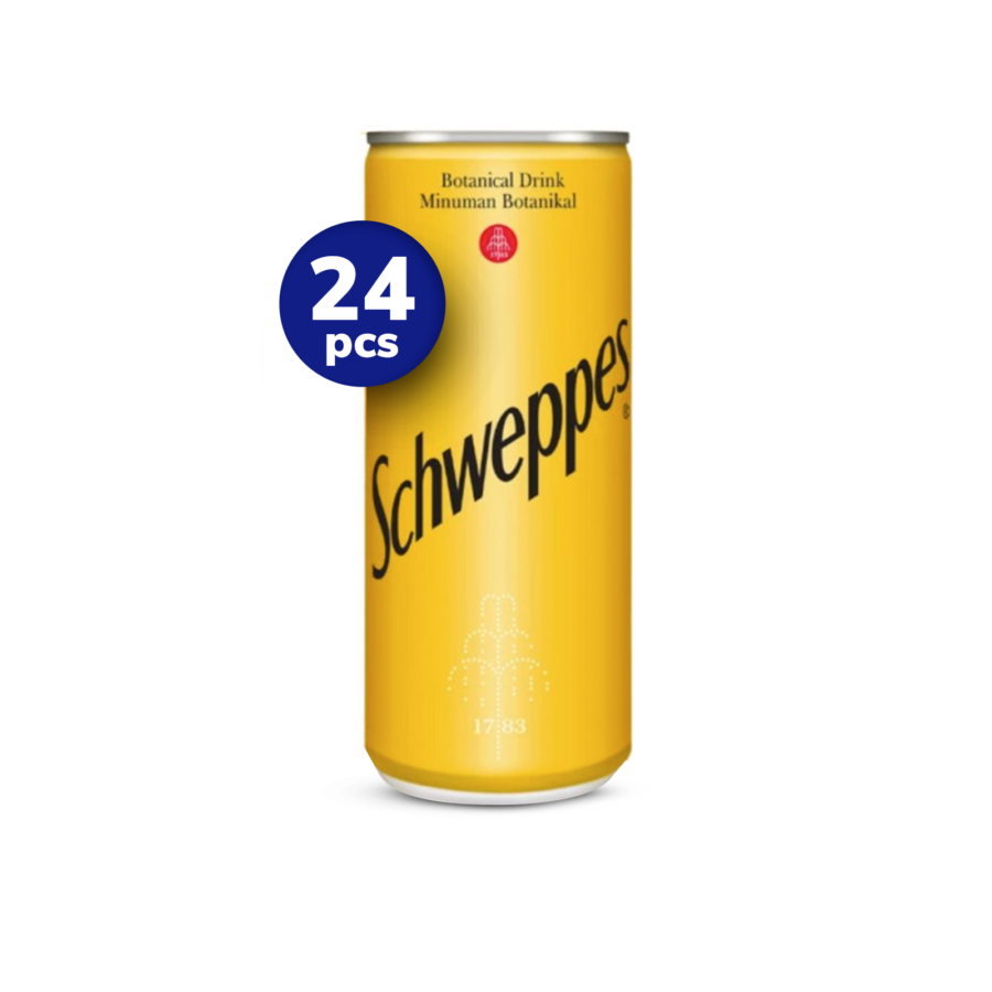 Schweppes Botanical tonic water Drink Can 250ml x 24pcs/Minuman Soda