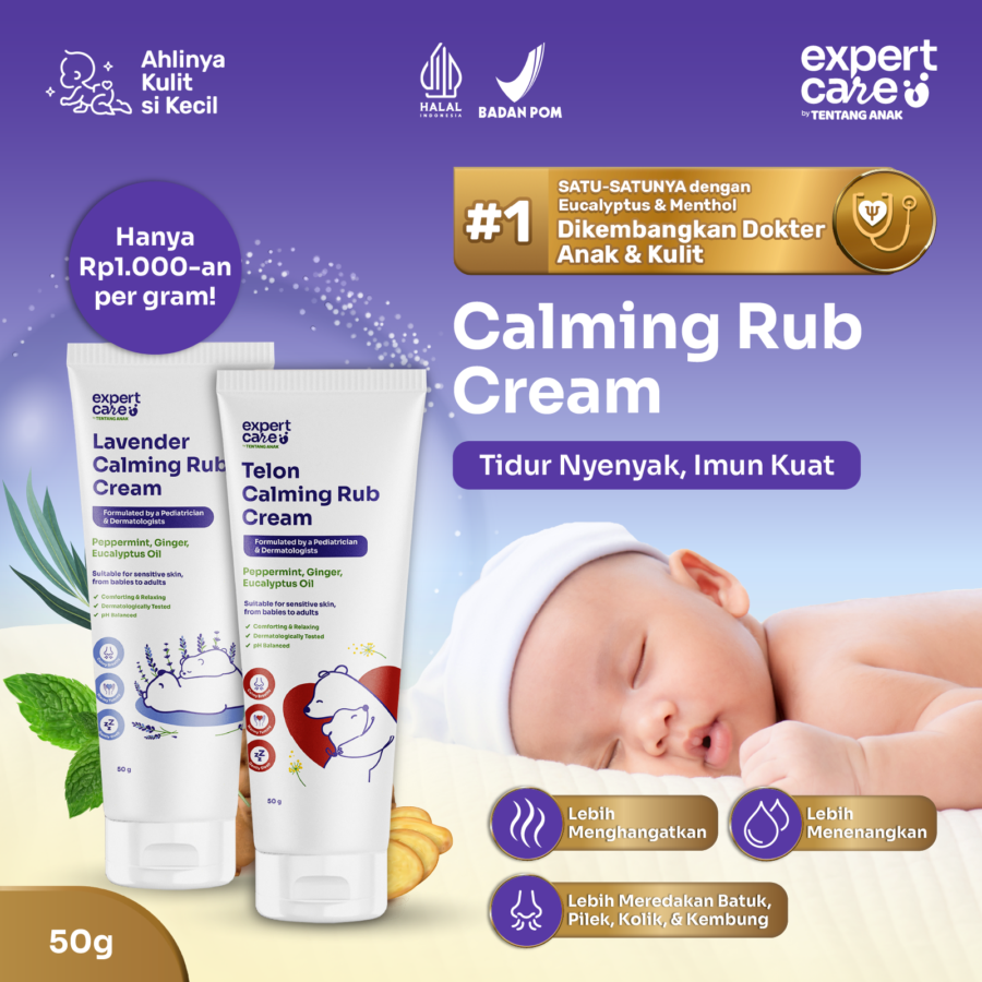 Expert Care Calming Rub Cream Lavender Perawatan Bayi 50gram