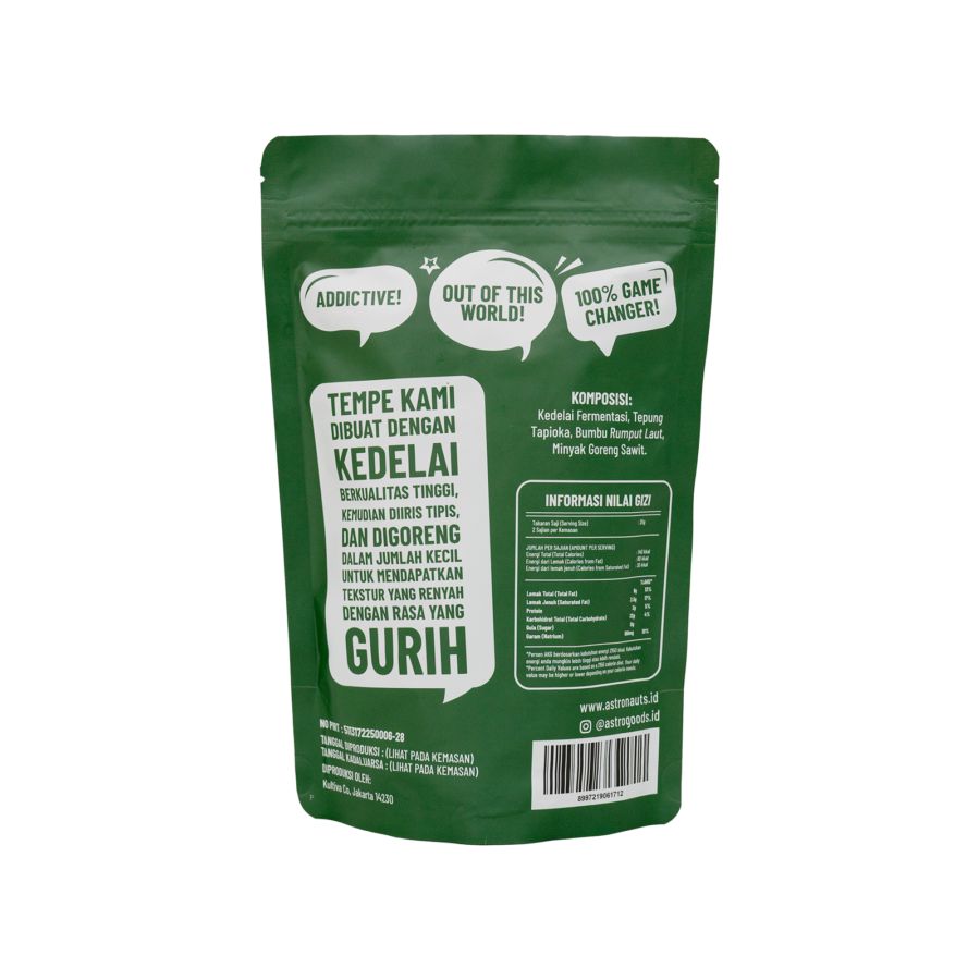 Tempe Chips Seaweed Keripik Tempe Astro Goods 60gram