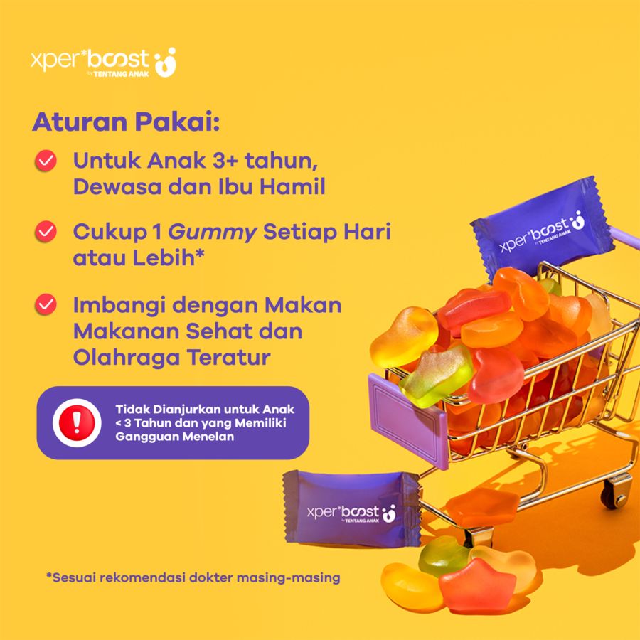 Expert Boost Vitamin D 600 IU Anak dan Dewasa 30 Gummies 1pack
