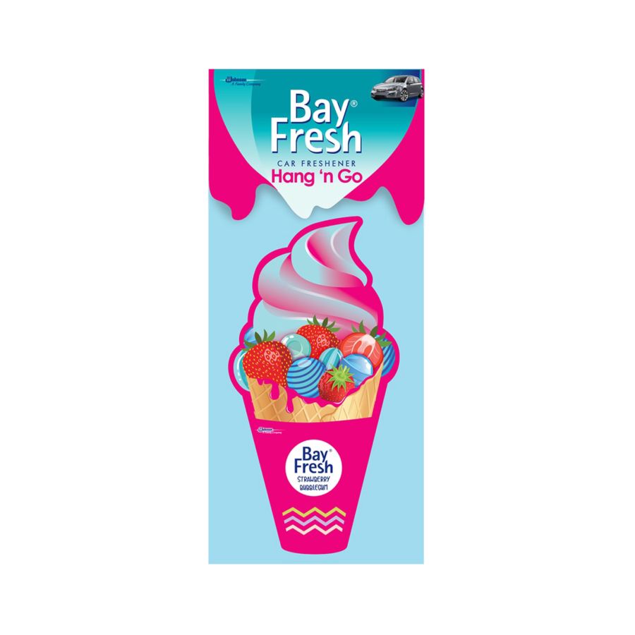 Bayfresh Hang 'n Go Strawberry Bubblegum Pengharum Mobil 1pcs