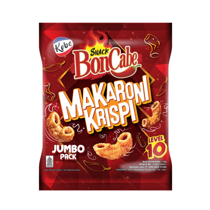 Boncabe Makaroni Krispy Level 10 135gram 135gram