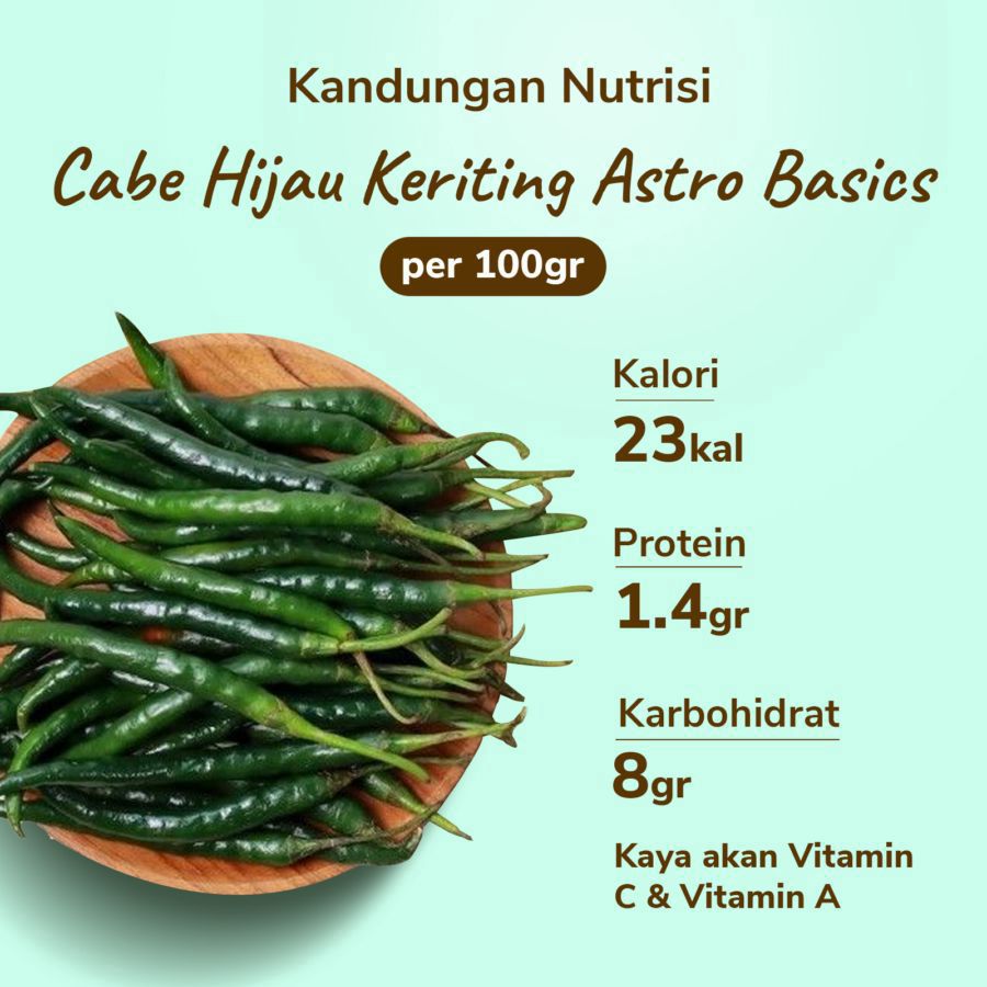 Cabe Hijau Keriting Astro Farm 100gram