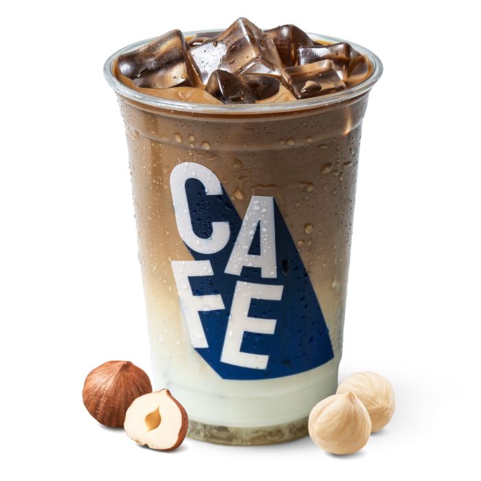 Iced Hazelnut Latte (Espresso Base) - Large