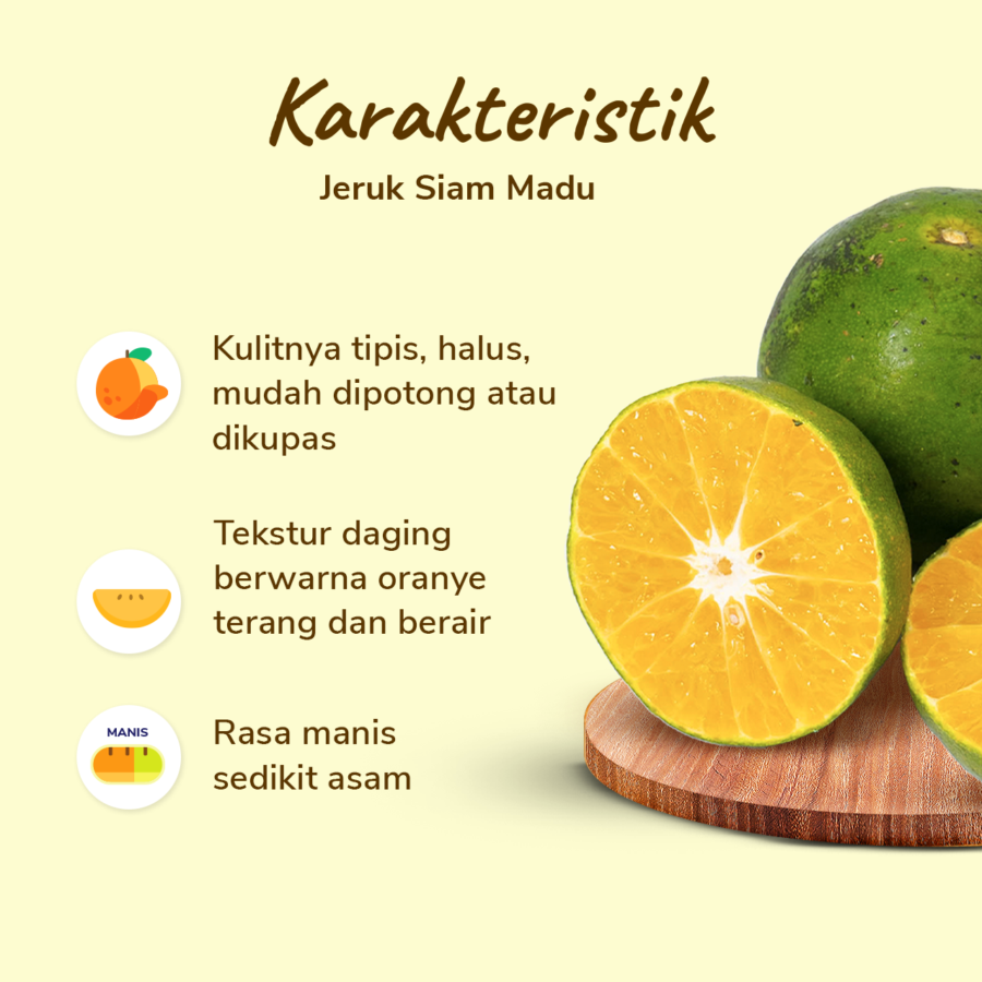 Jeruk Peras Manis Siam Madu Astro Farm 4-6 pcs 500–550 gram