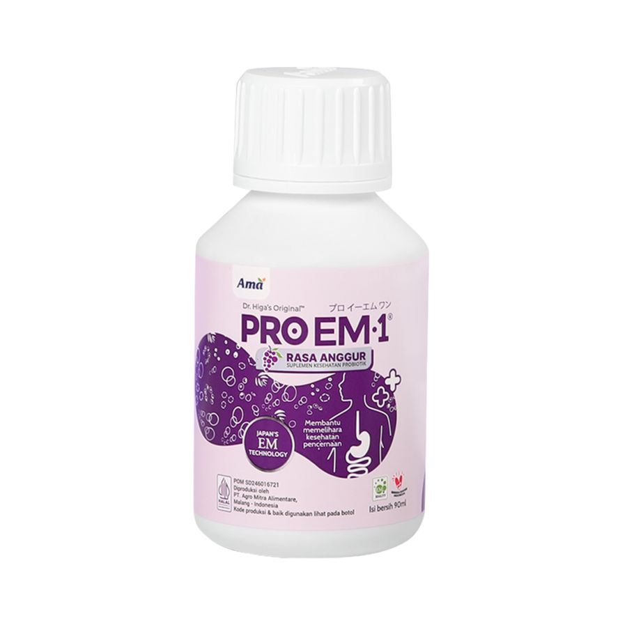 Proem1 Probiotik Anggur Suplemen Membantu Pencernaan Bakteri Hidup 90ml