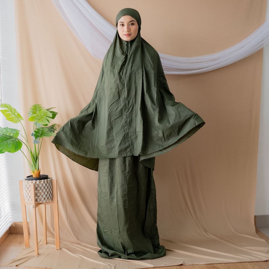 Alf Mukena Mini Parasut Albert Green By Alif