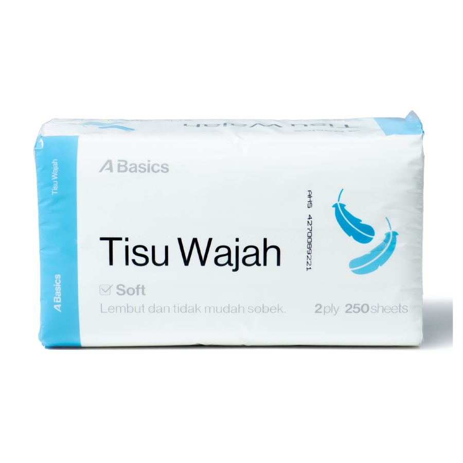 Soft Facial Tissue/Tisu Wajah - Astro Basics 250sheets