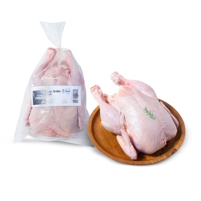 Ayam Broiler Utuh - Astro Farm 800gr - 900gr