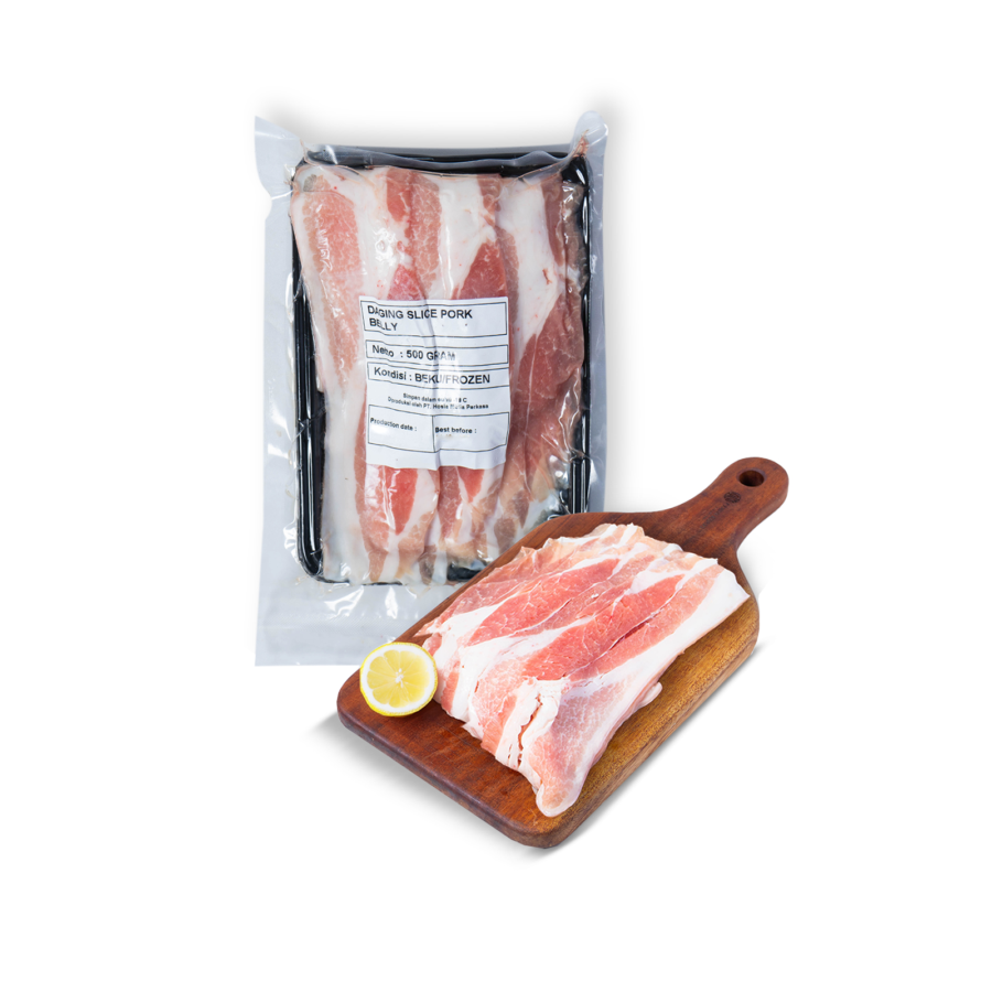 Daging Slice Pork Belly 500gram