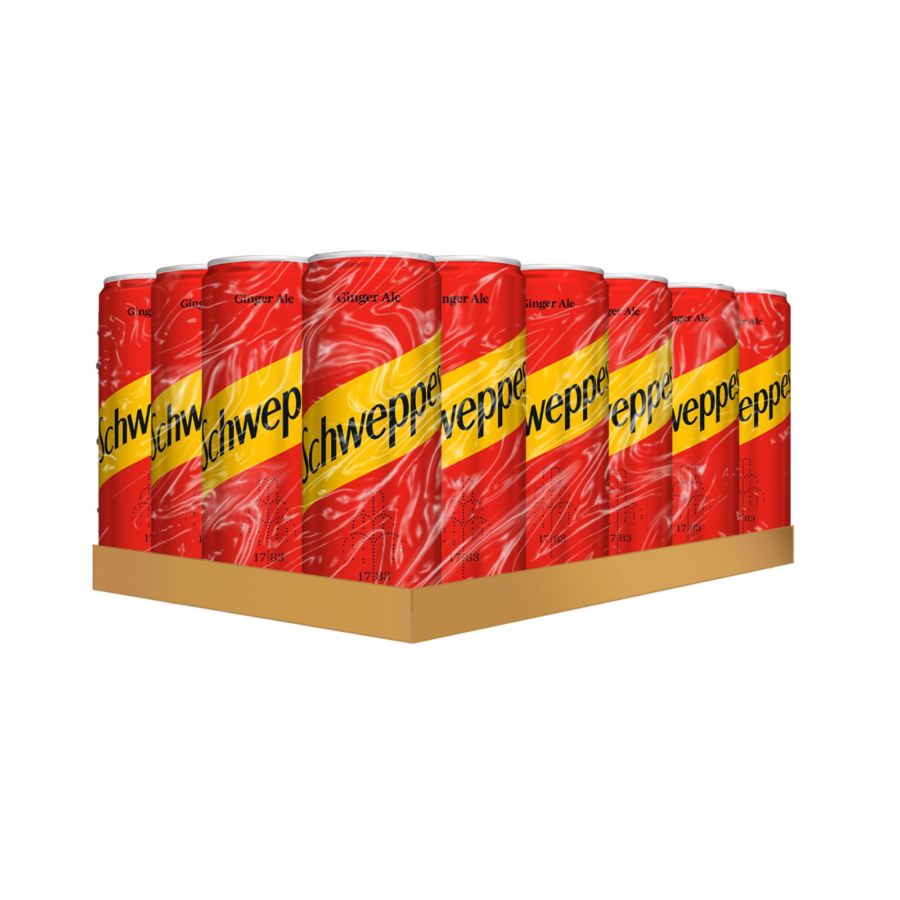 Schweppes Ginger Ale Can Dus 250ml 24pcs