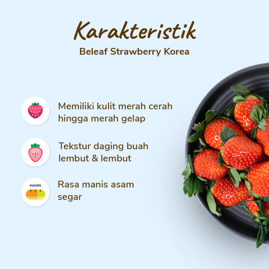 Beleaf Premium Korean Strawberry 330gram