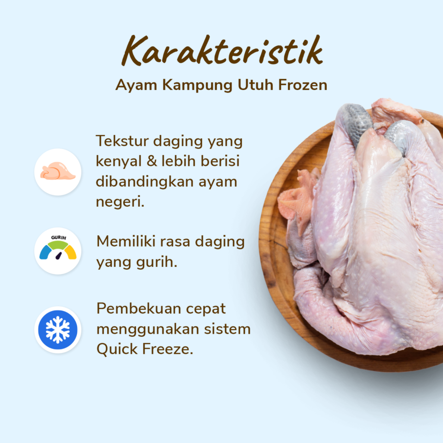 Ayam Kampung Utuh Frozen Astro Farm 900gram