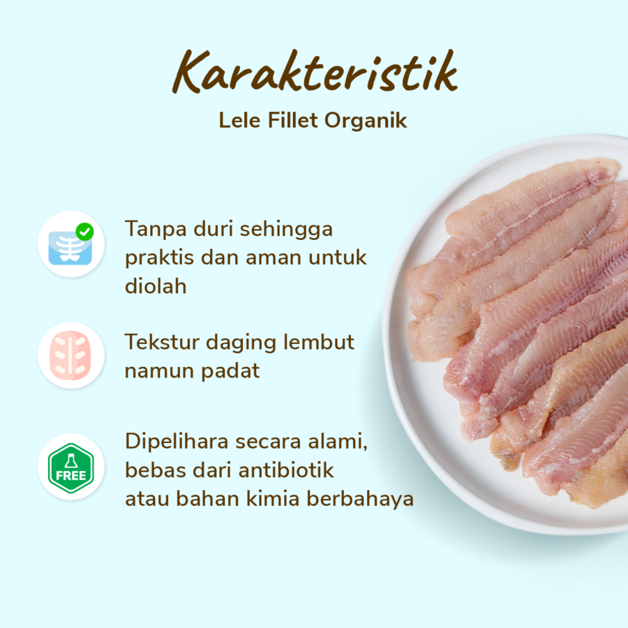 Lele Fillet Organik Astro Farm 200-230gram