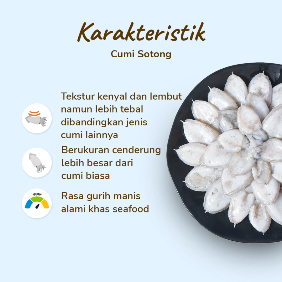 Cumi Sotong 10/20 Javasea 500gram